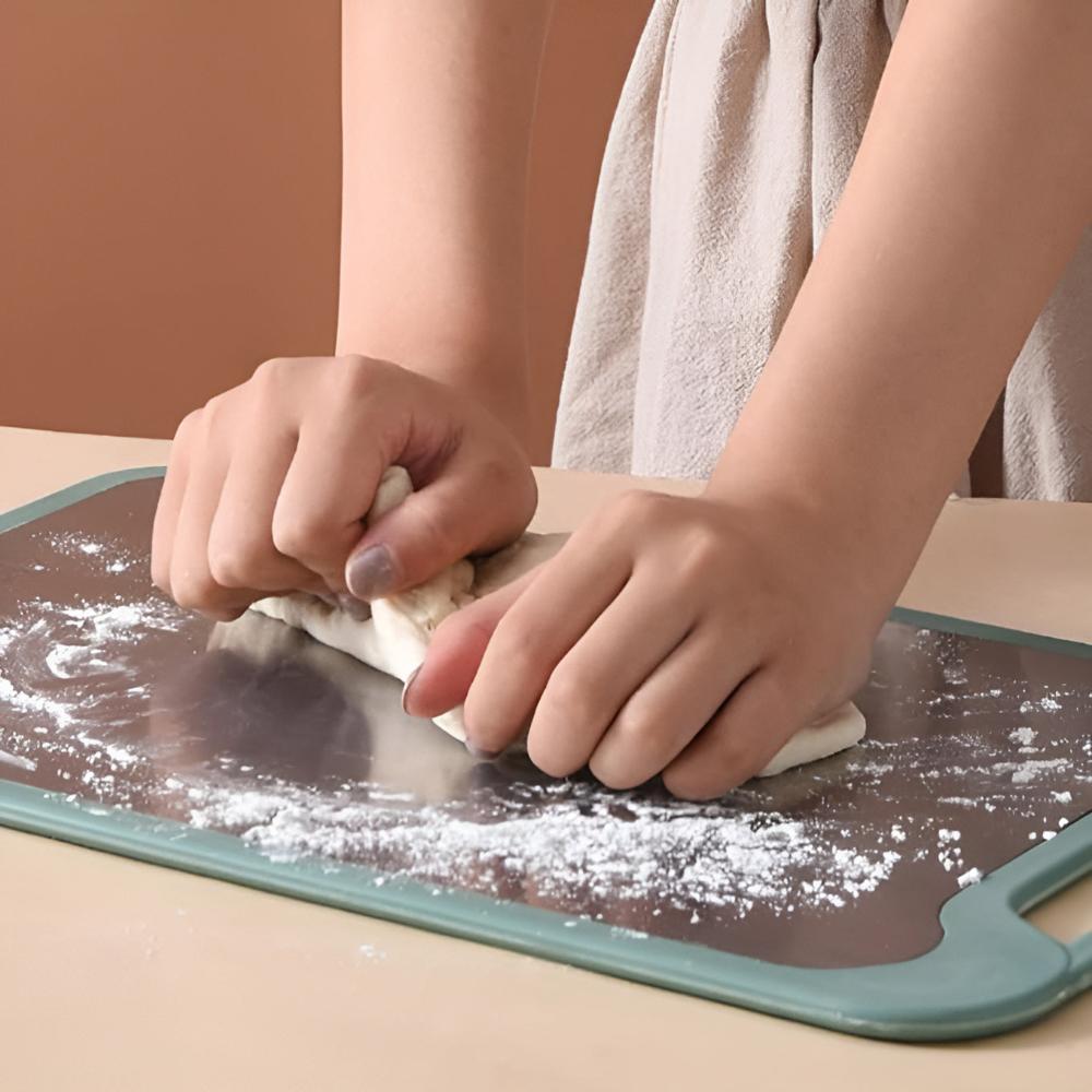 Hommfer – Planche à Découper Double Face en Acier Inoxydable avec Râpe Intégrée - Hommfer