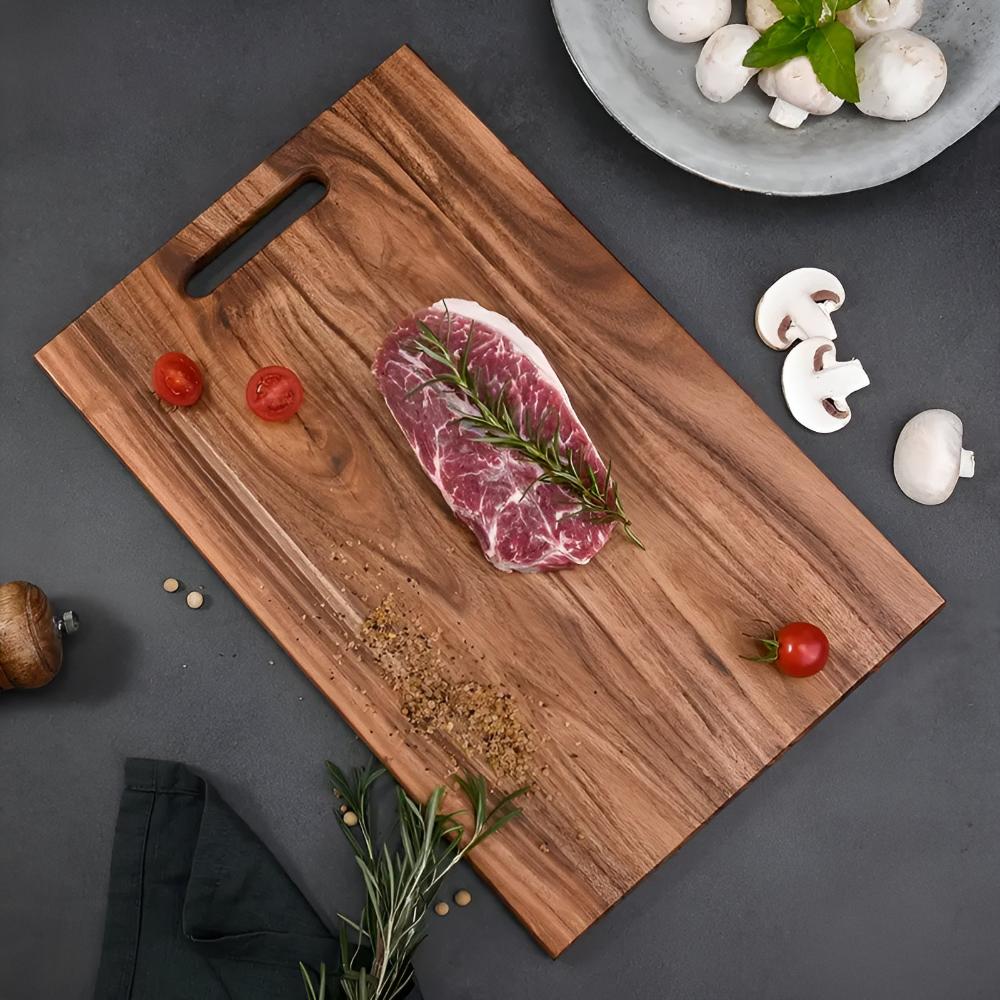 Hommfer - Planche à Découper en Bois Massif avec Poignée pour une Cuisine Élégante - Hommfer