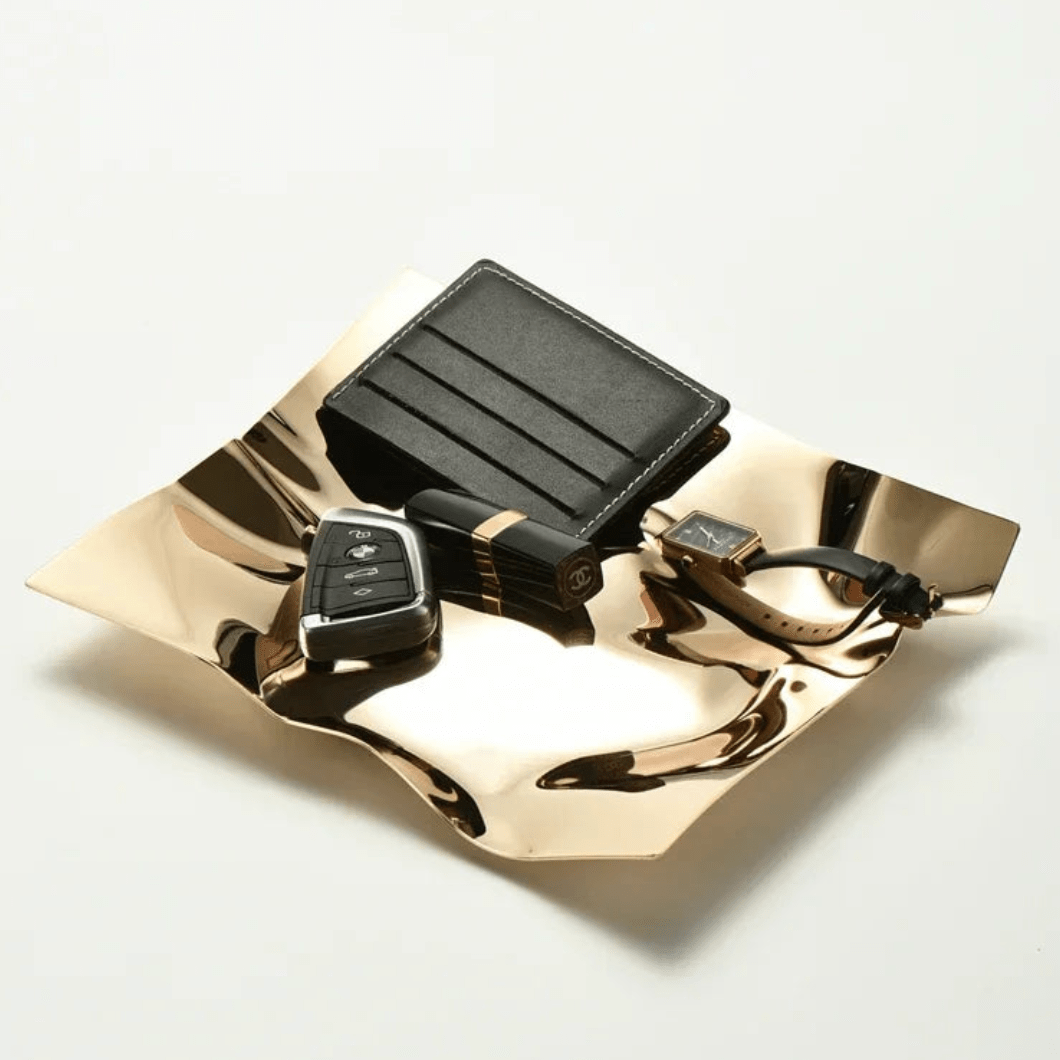 Hommfer – Plateau Brillant en Acier Inoxydable - Hommfer