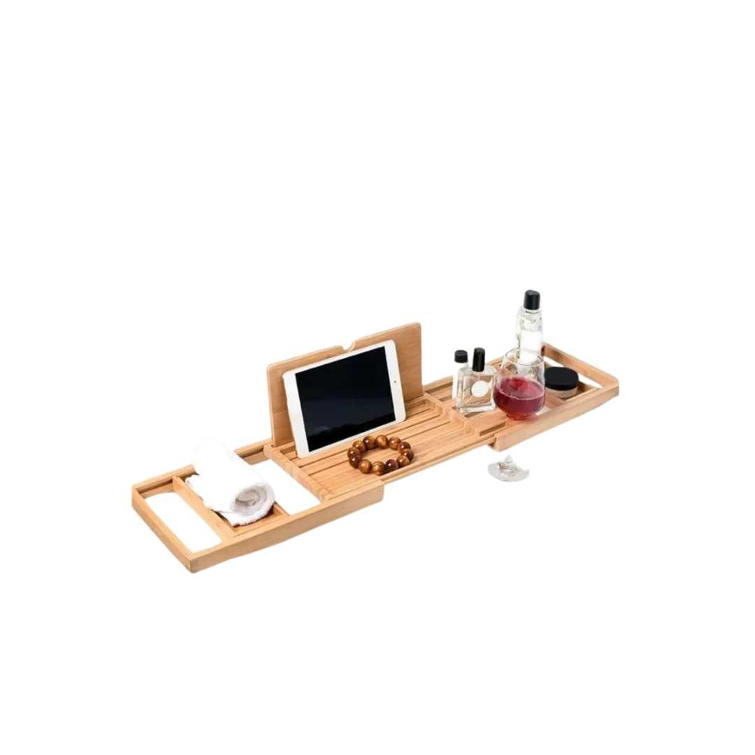 Hommfer – Plateau de Bain Extensible en Bambou - Hommfer