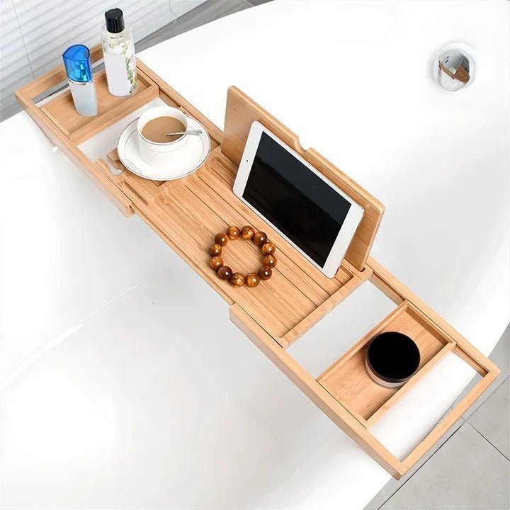 Hommfer – Plateau de Bain Extensible en Bambou - Hommfer