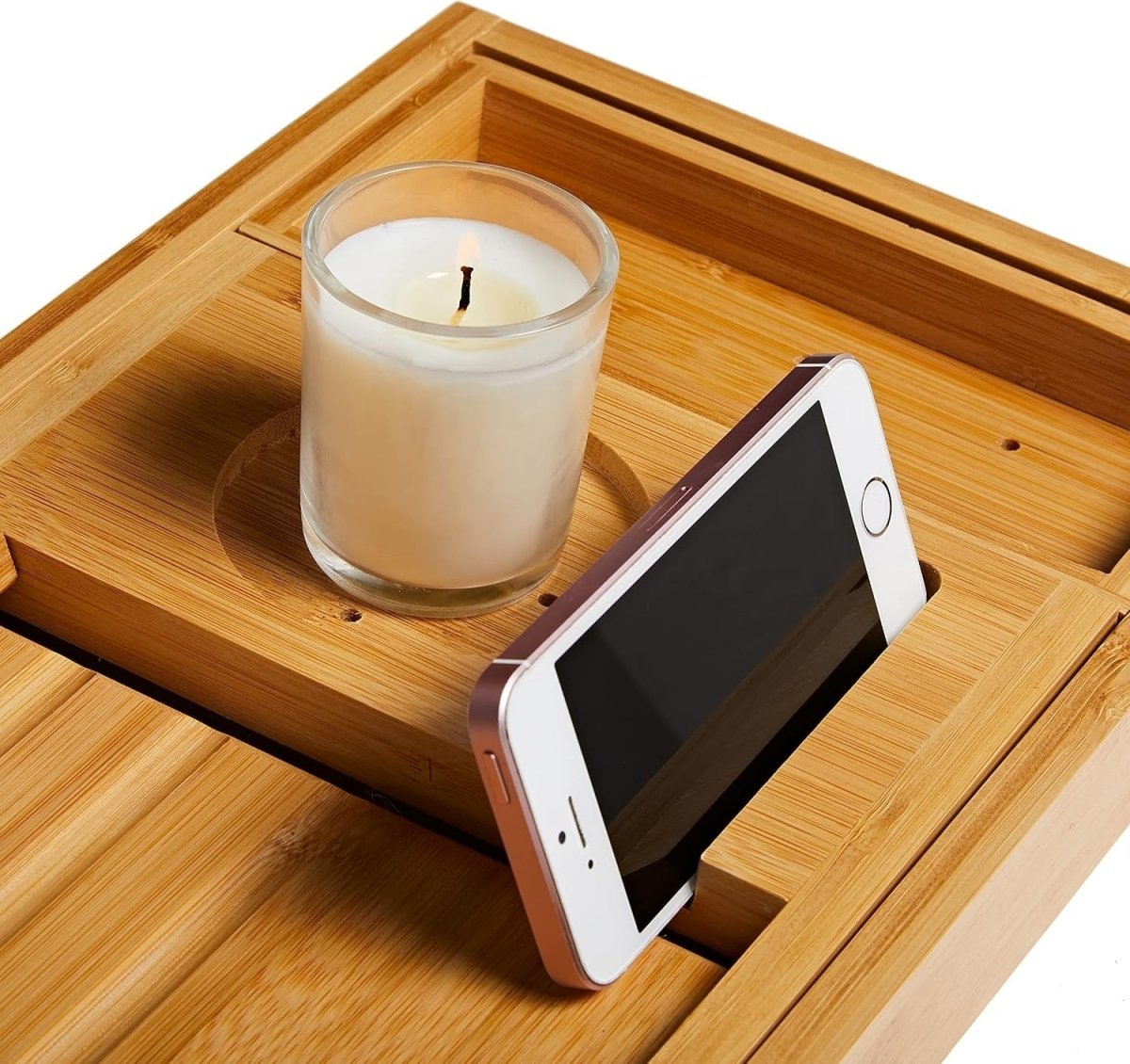 Hommfer – Plateau de Bain Extensible en Bambou - Hommfer