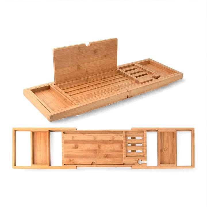 Hommfer – Plateau de Bain Extensible en Bambou - Hommfer