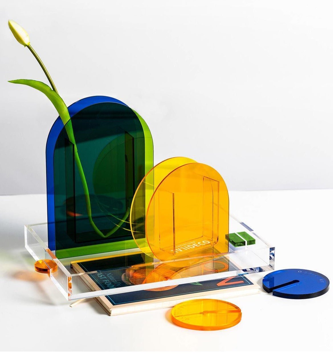 Hommfer – Plateau de Service en Acrylique Néon - Hommfer