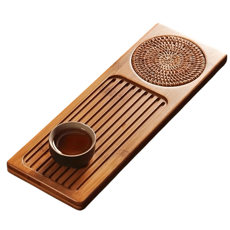 Hommfer – Plateau élégant en bambou pour la cérémonie du thé Gongfu - Hommfer