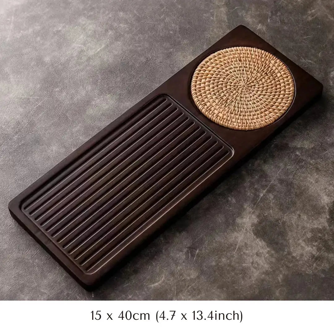 Hommfer – Plateau élégant en bambou pour la cérémonie du thé Gongfu - Hommfer