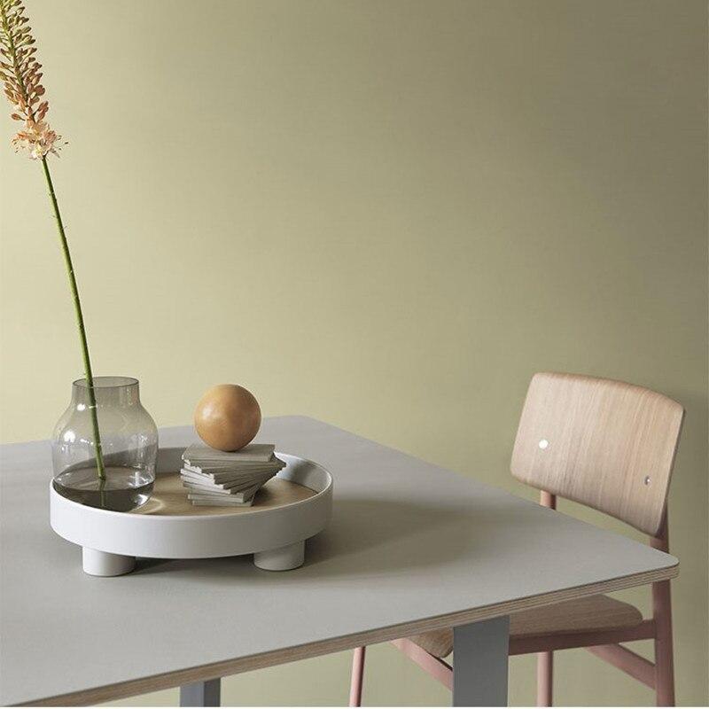 Hommfer – Plateau Rond Élégant en Plastique - Hommfer