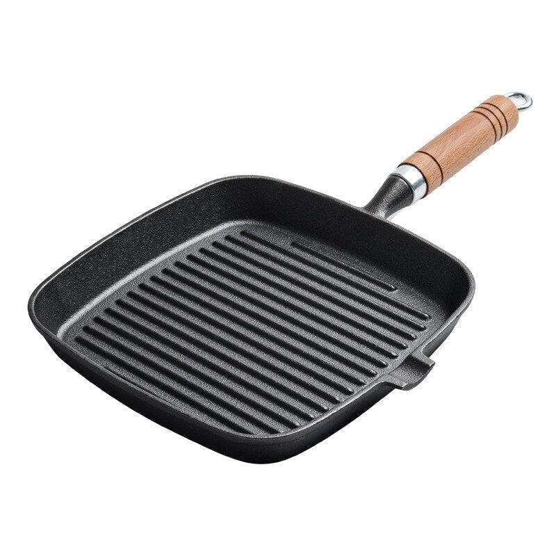 Hommfer – Poêle-gril en fonte pour une cuisson uniforme et des marques de grillade parfaites - Hommfer