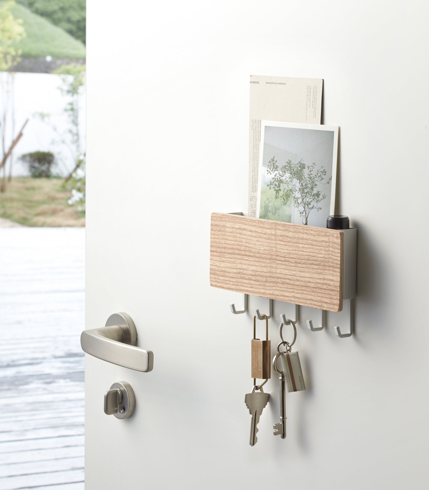 Hommfer – Porte - Clés Magnétique en Acier et Bois - Hommfer