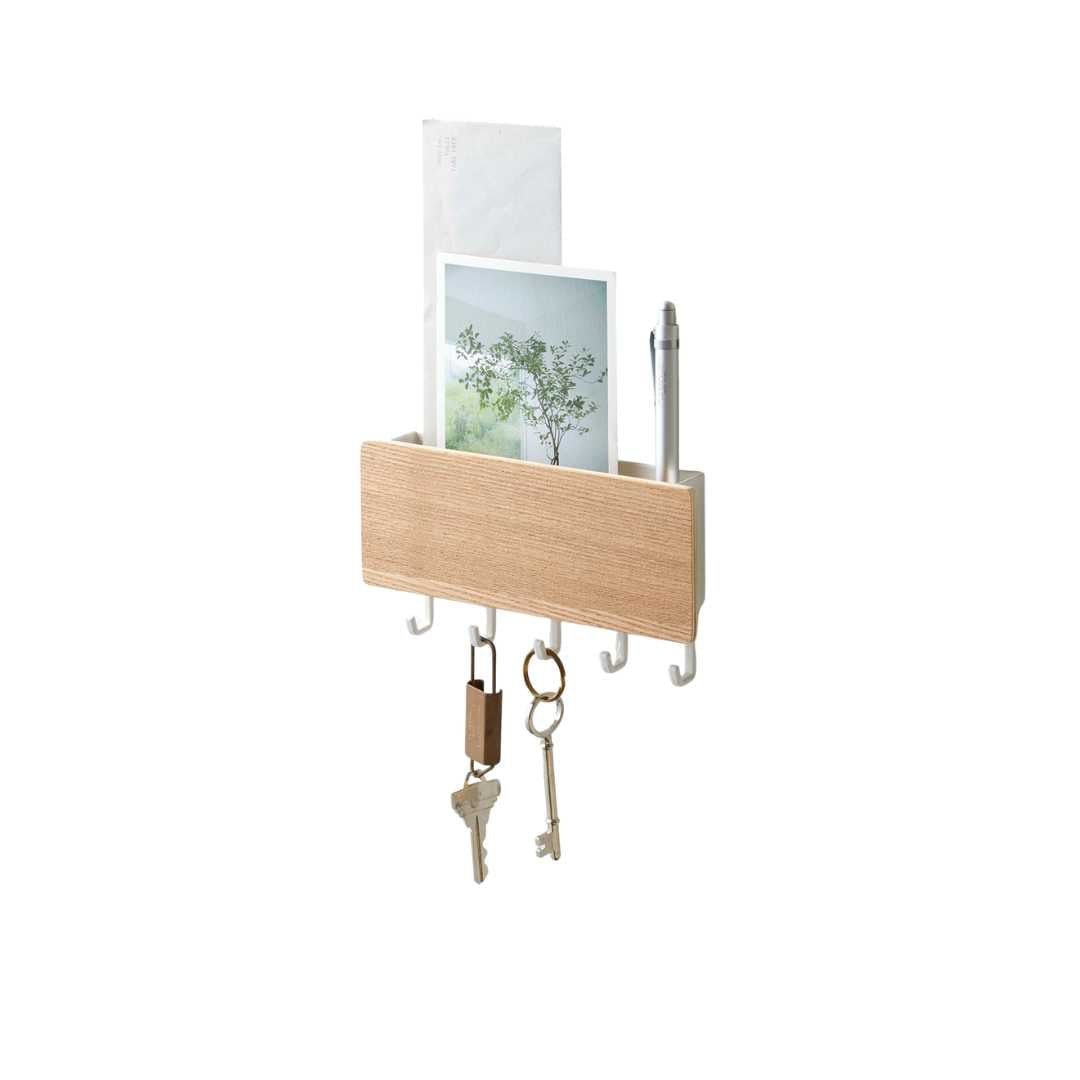Hommfer – Porte - Clés Magnétique en Acier et Bois - Hommfer
