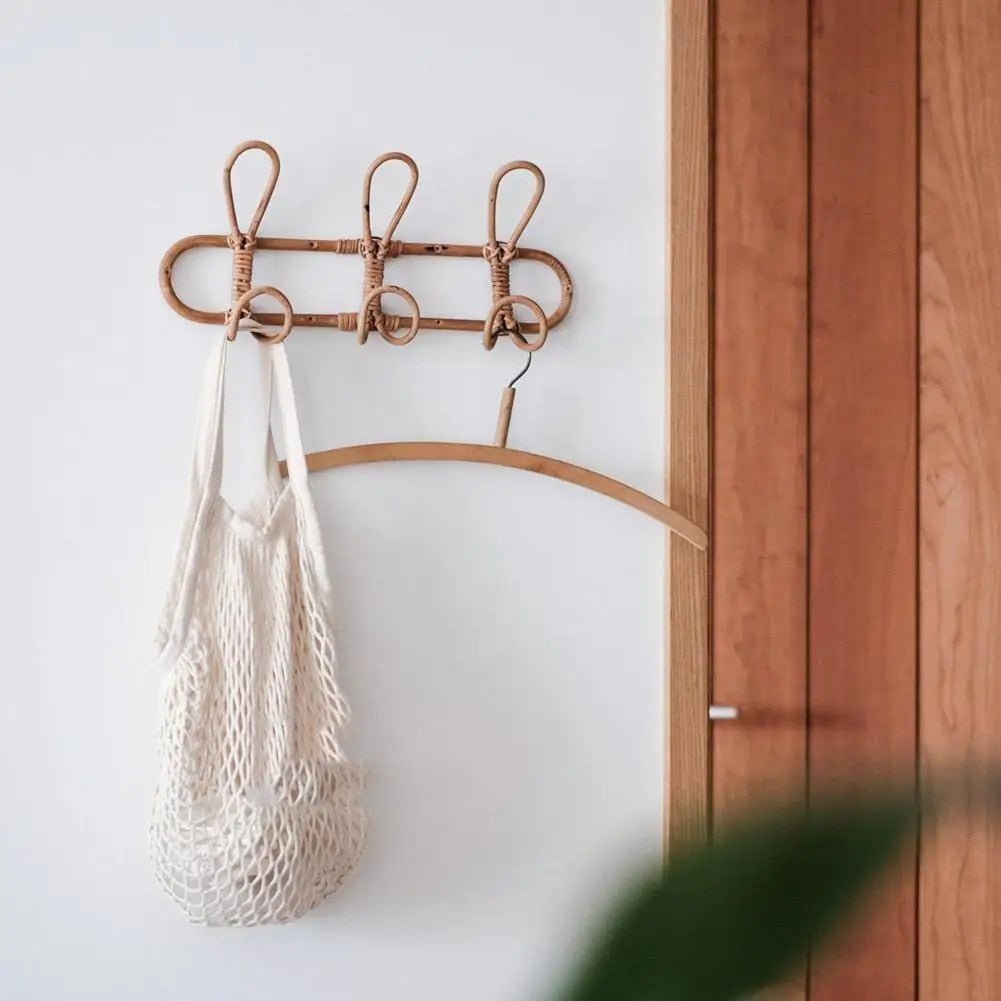 Hommfer – Porte - manteau en rotin pour chambre d'enfant - Hommfer