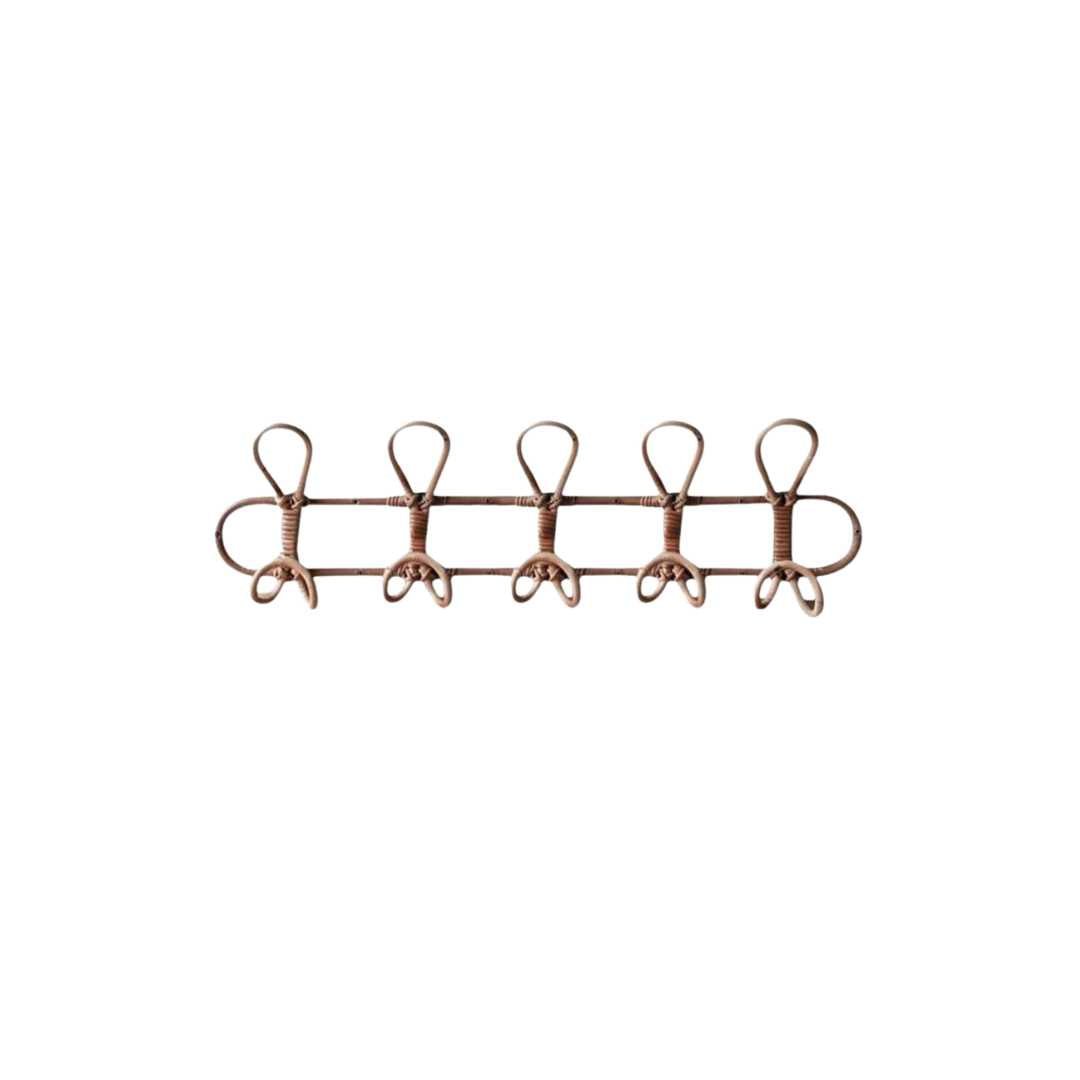 Hommfer – Porte - manteau en rotin pour chambre d'enfant - Hommfer