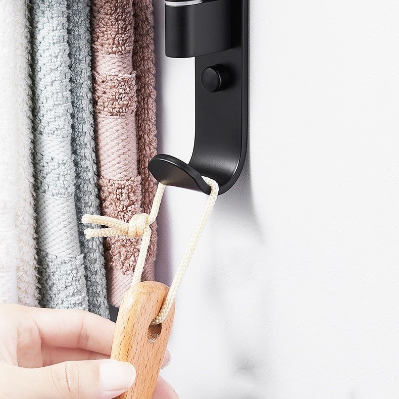 Hommfer – Porte - Serviettes Élégant à 5 Bras en Métal Noir - Hommfer