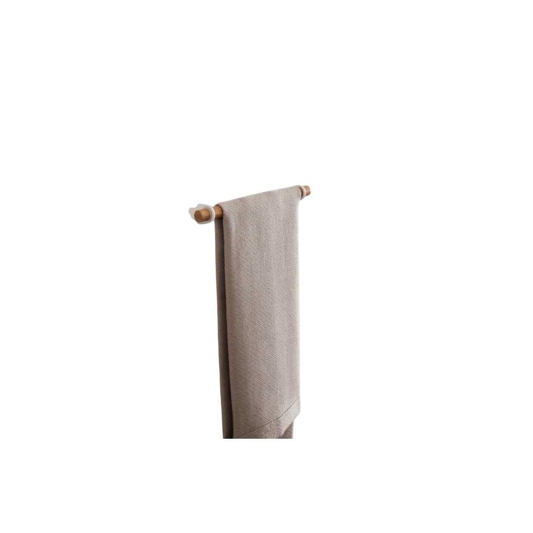Hommfer – Porte - Serviettes Magnétique de Cuisine en Acier et Bois Deux Tailles - Hommfer