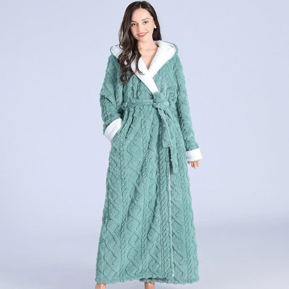 Hommfer – Robe Longue en Peluche Élégante - Hommfer