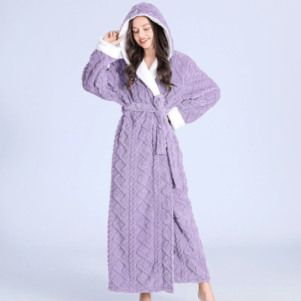 Hommfer – Robe Longue en Peluche Élégante - Hommfer