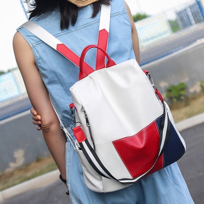 Hommfer - Sac Monica à Panneaux Effet Cuir - Élégance Pratique au Quotidien - Hommfer
