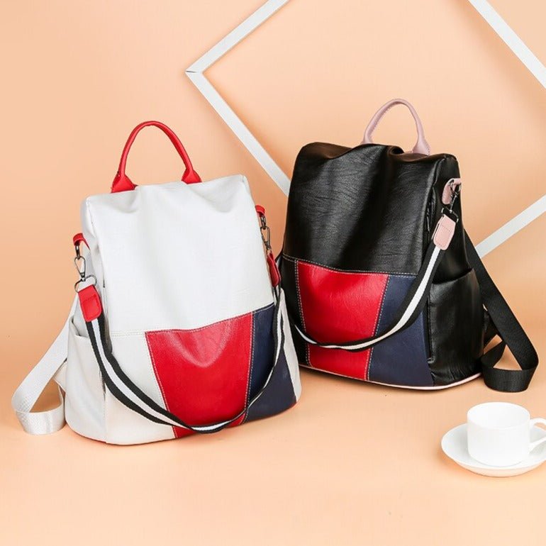 Hommfer - Sac Monica à Panneaux Effet Cuir - Élégance Pratique au Quotidien - Hommfer