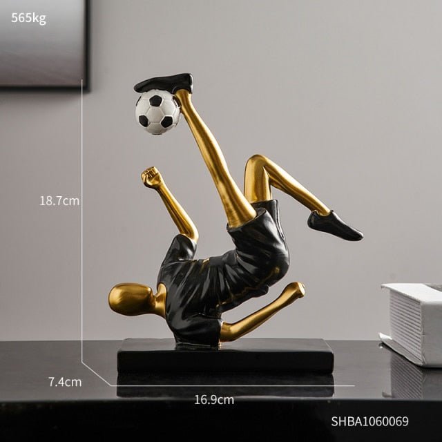 Hommfer – Sculpture Abstraite de Footballeur - Hommfer