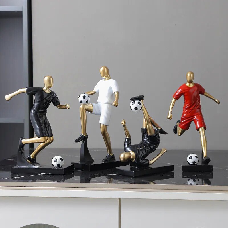 Hommfer – Sculpture Abstraite de Footballeur - Hommfer
