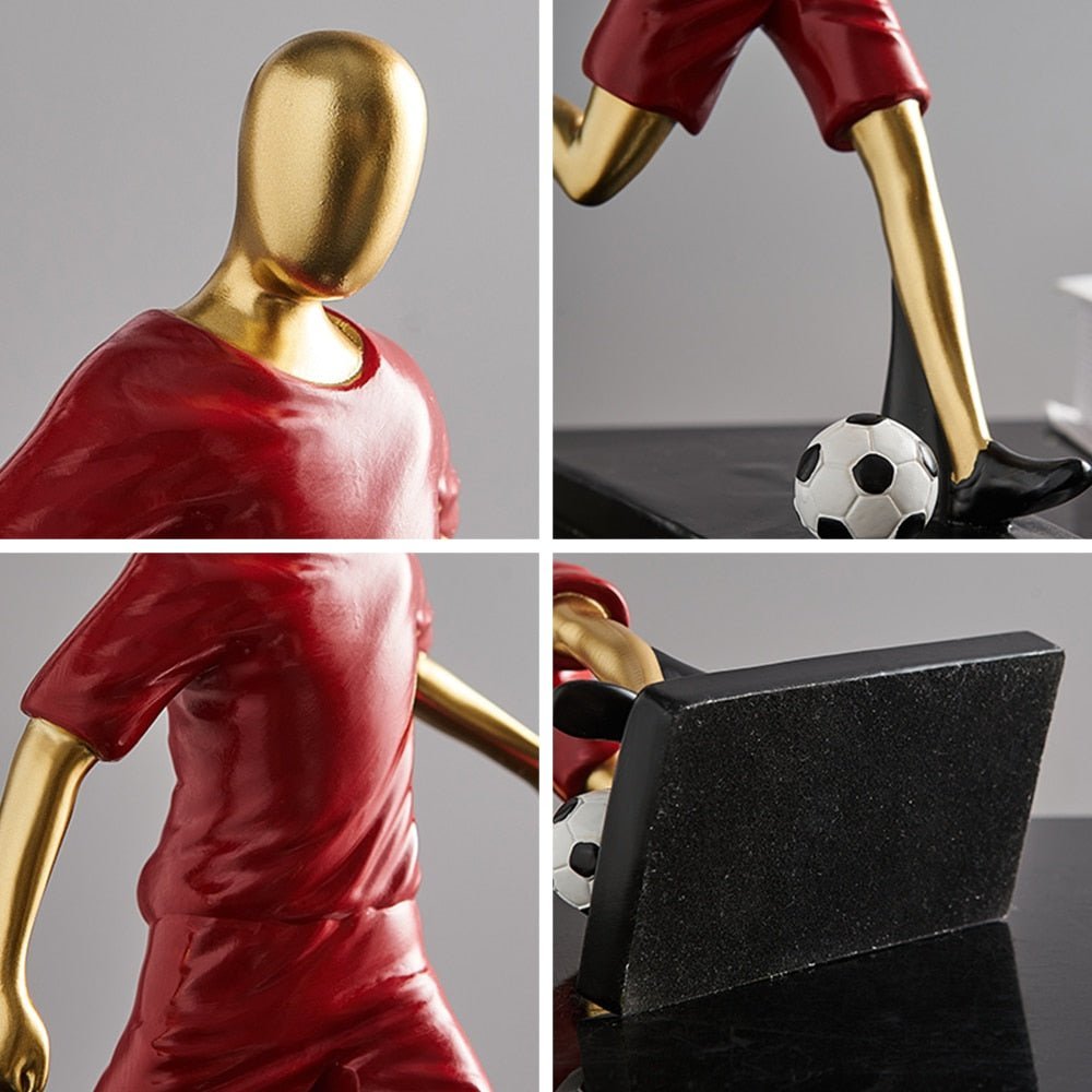 Hommfer – Sculpture Abstraite de Footballeur - Hommfer