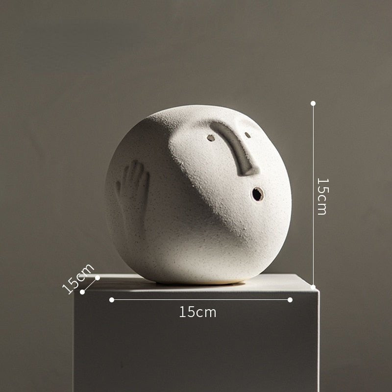 Hommfer – Sculpture Abstraite Minimaliste en Céramique Bora - Hommfer