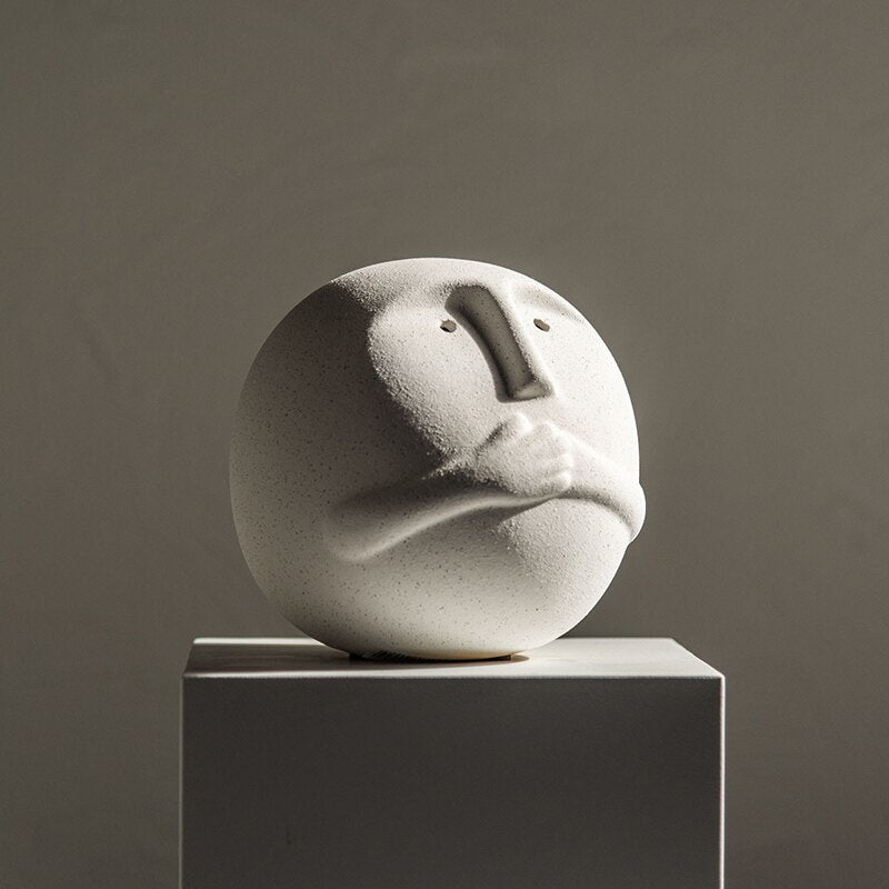 Hommfer – Sculpture Abstraite Minimaliste en Céramique Bora - Hommfer