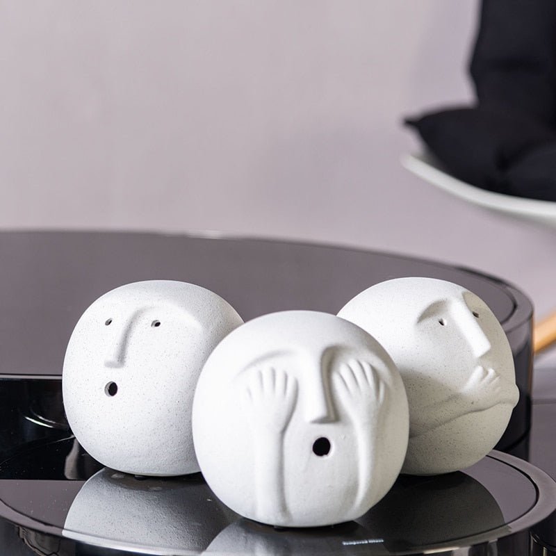 Hommfer – Sculpture Abstraite Minimaliste en Céramique Bora - Hommfer