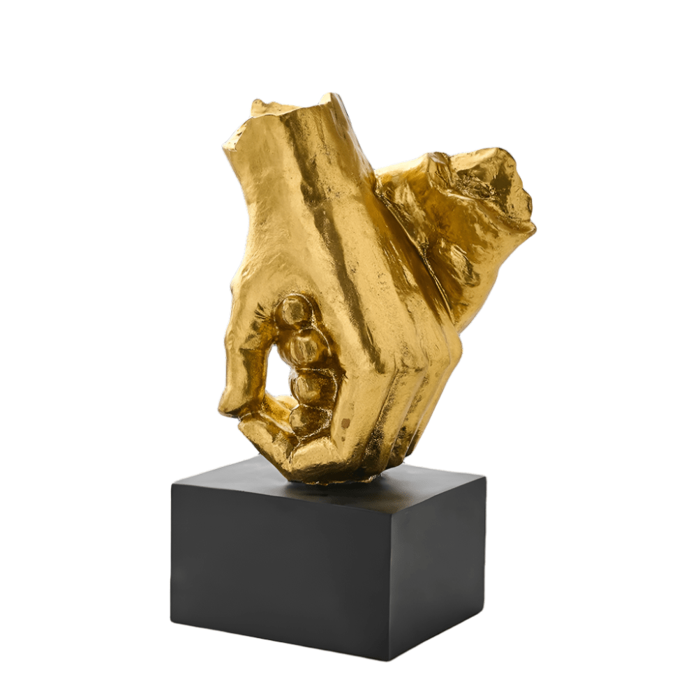 Hommfer – Sculpture Mains Entrelacées en Résine - Hommfer
