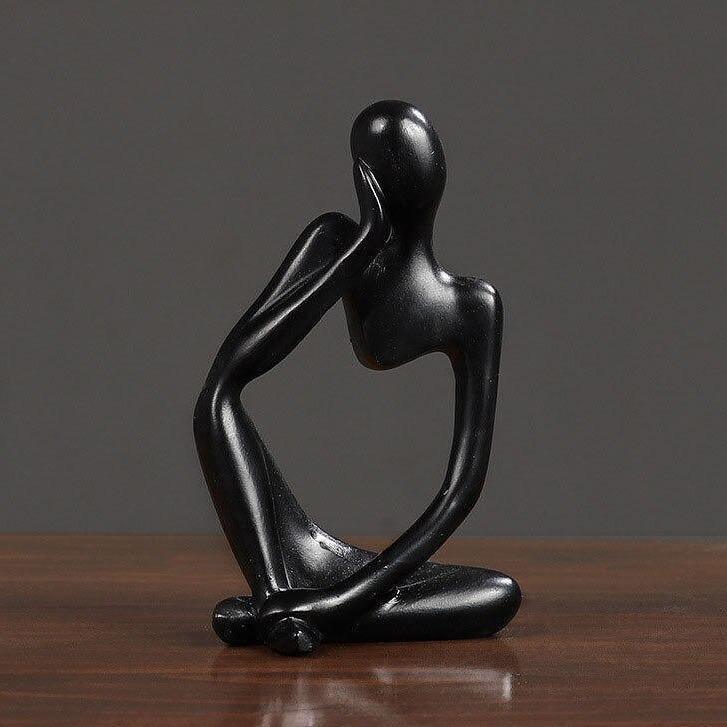 Hommfer – Sculpture Minimaliste du Penseur à l'Élégance Moderne - Hommfer