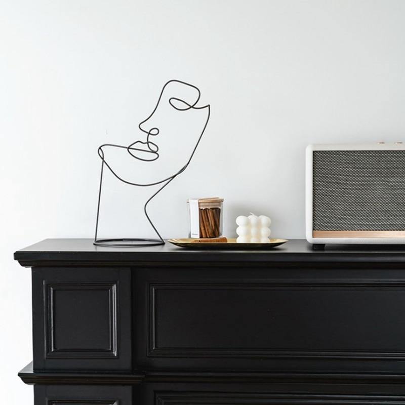 Hommfer – Sculpture Silhouette Abstraite en Fer - Hommfer