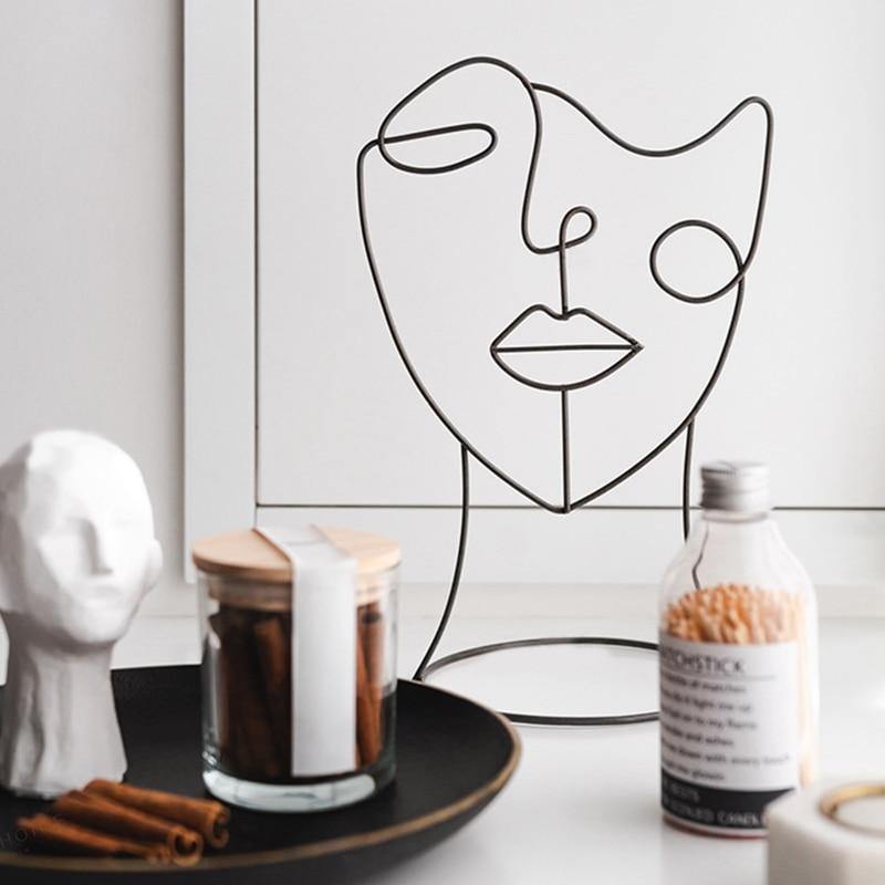 Hommfer – Sculpture Silhouette Abstraite en Fer - Hommfer