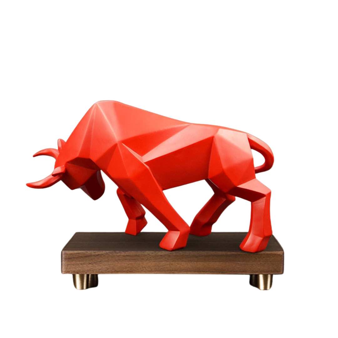 Hommfer - Sculpture Taureau en Charge - Hommfer
