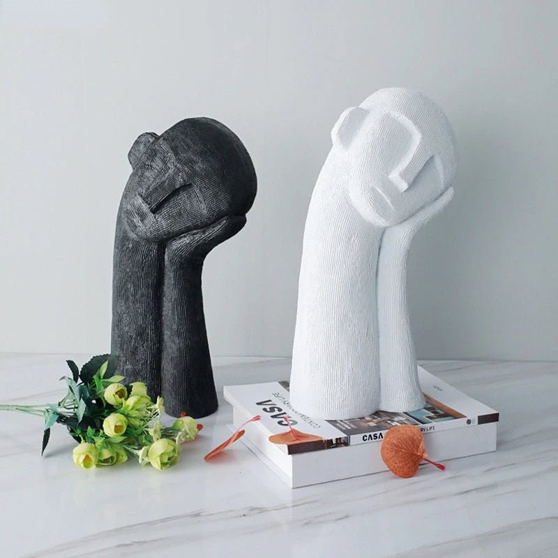 Hommfer – Sculpture Visage Pensif Résine - Hommfer