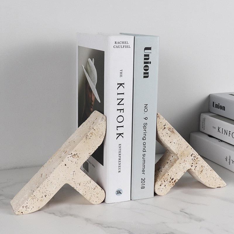 Hommfer – Serre - livres en travertin beige pour le salon - Hommfer