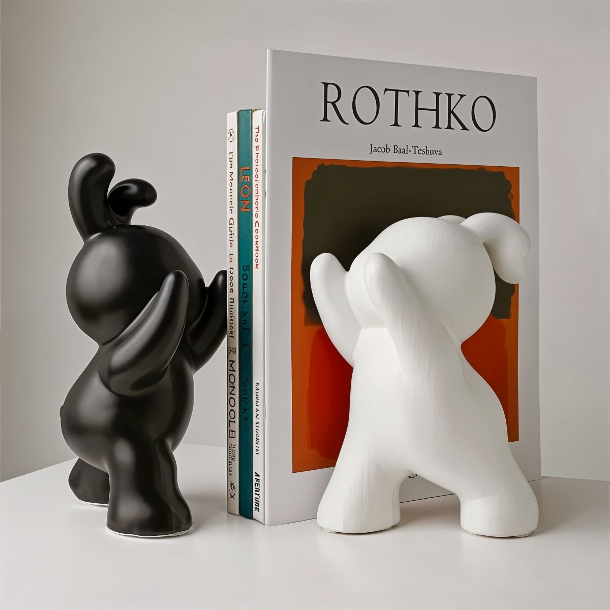 Hommfer – Serre - Livres Modernes en Forme de Lapin avec Finition Élégante - Hommfer