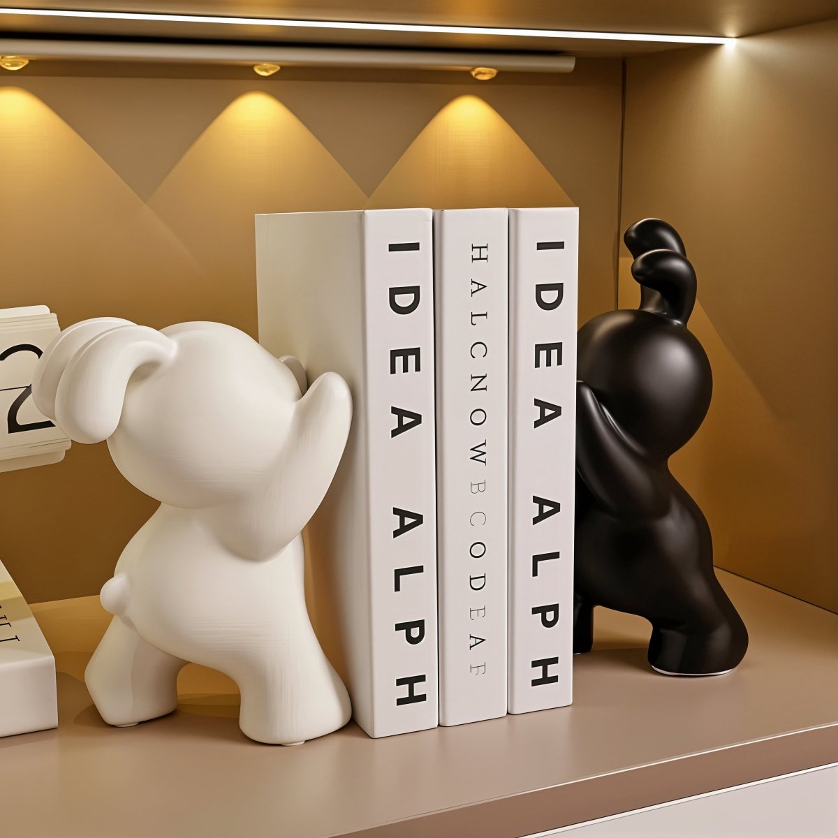 Hommfer – Serre - Livres Modernes en Forme de Lapin avec Finition Élégante - Hommfer