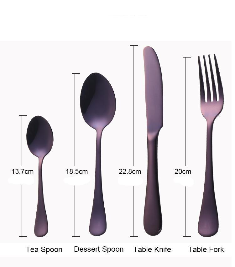 Hommfer – Service de couverts violet 24 pièces - Hommfer