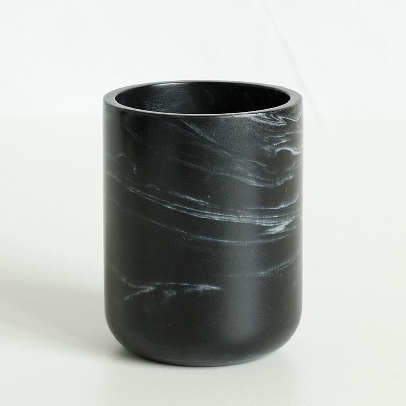 Hommfer – Set d’Accessoires de Salle de Bain Effet Marbre Noir - Hommfer