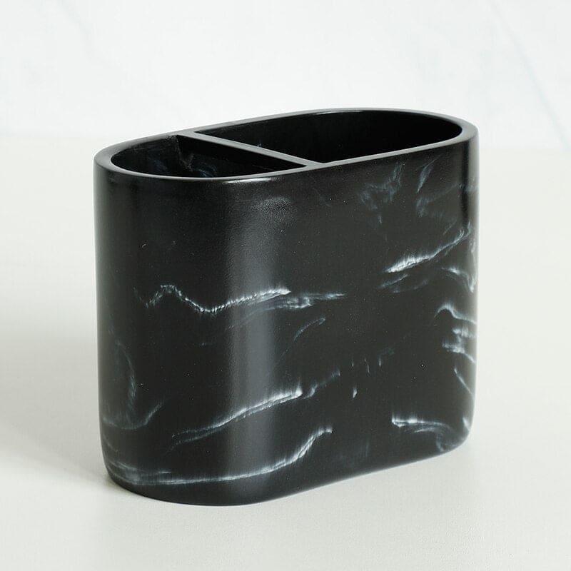 Hommfer – Set d’Accessoires de Salle de Bain Effet Marbre Noir - Hommfer