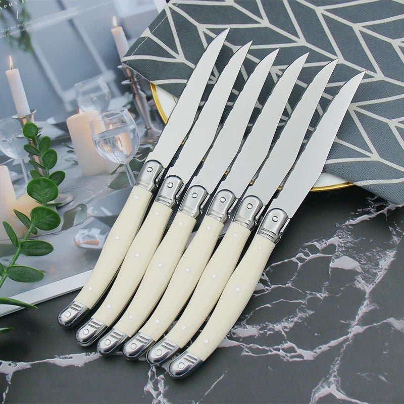 Hommfer – Set de Couverts Ivoire en Acier Inoxydable - Hommfer