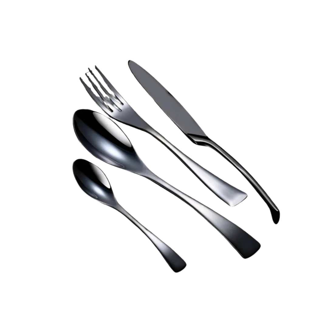 Hommfer – Set de Couverts Noir 24 Pièces - Hommfer