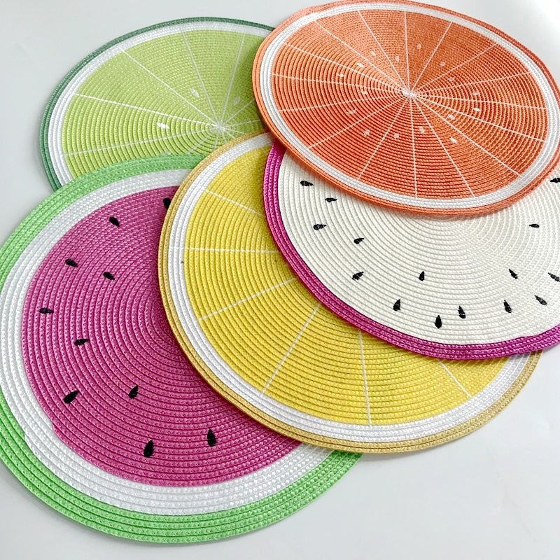 Hommfer - Set de sets de table sur le thème des fruits - Hommfer