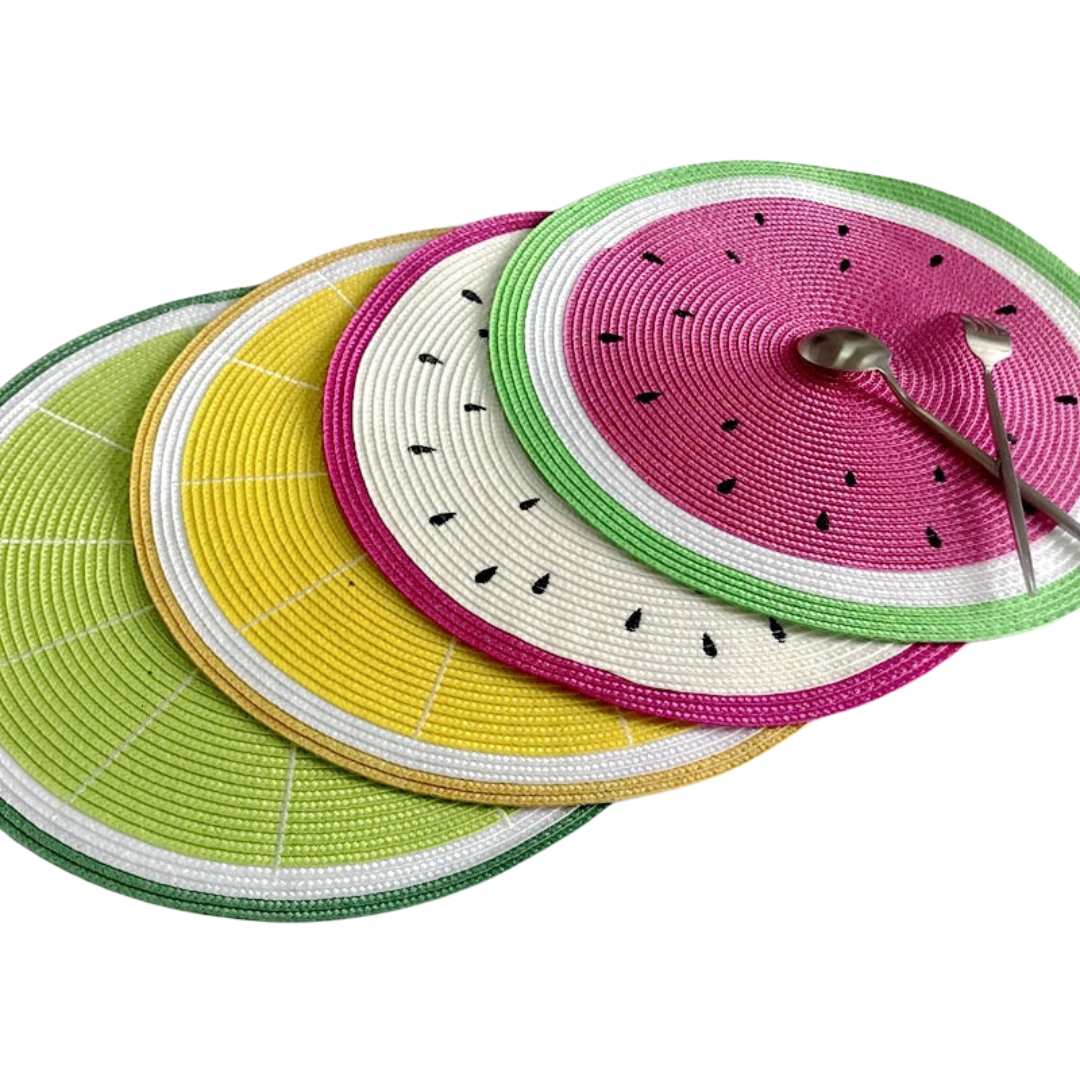 Hommfer - Set de sets de table sur le thème des fruits - Hommfer