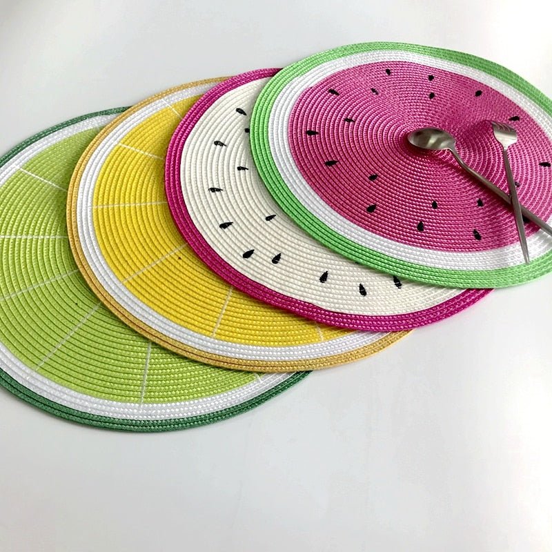 Hommfer - Set de sets de table sur le thème des fruits - Hommfer