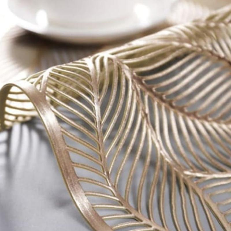 Hommfer – Set de Table Design en PVC Feuilles de Hêtre - Hommfer