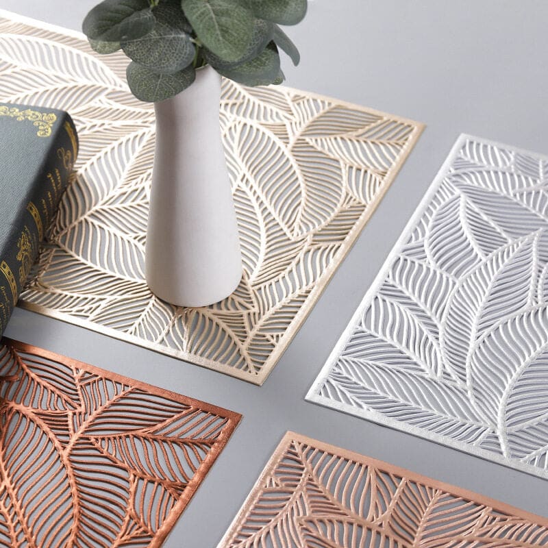 Hommfer – Set de Table Design en PVC Feuilles de Hêtre - Hommfer