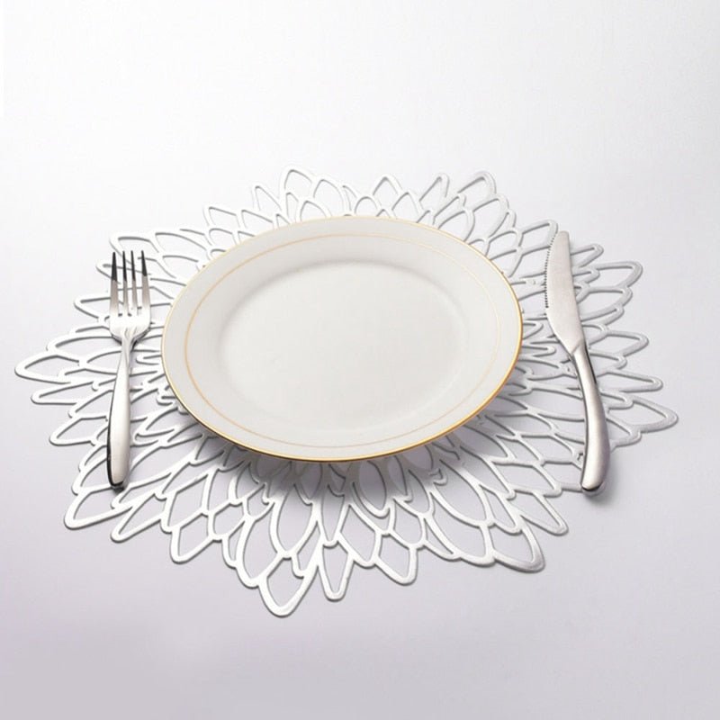 Hommfer - Sets de sets de table Feuille Luxe | Lot de 6 - Hommfer