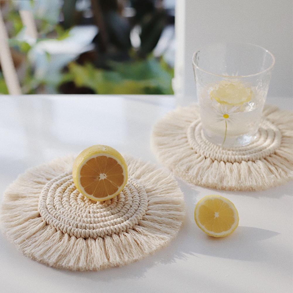 Hommfer - Sous - verres en macramé tissé à la main - Hommfer