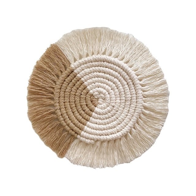 Hommfer - Sous - verres en macramé tissé à la main - Hommfer